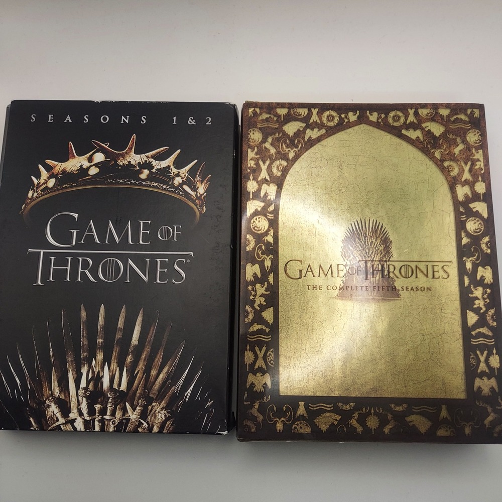 Game of Thrones Seasons 1 2 and 5 DVD Box Set HBO Fantasy Series Complete